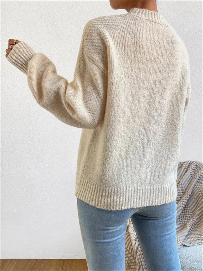 WW | Schicke Herbstpullover mit langen Ärmeln für Frauen