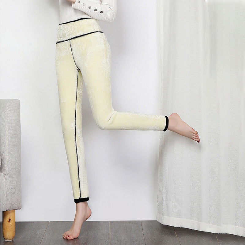WW | Leggings - hohe Taille Stretchleggings mit beidseitigem Design