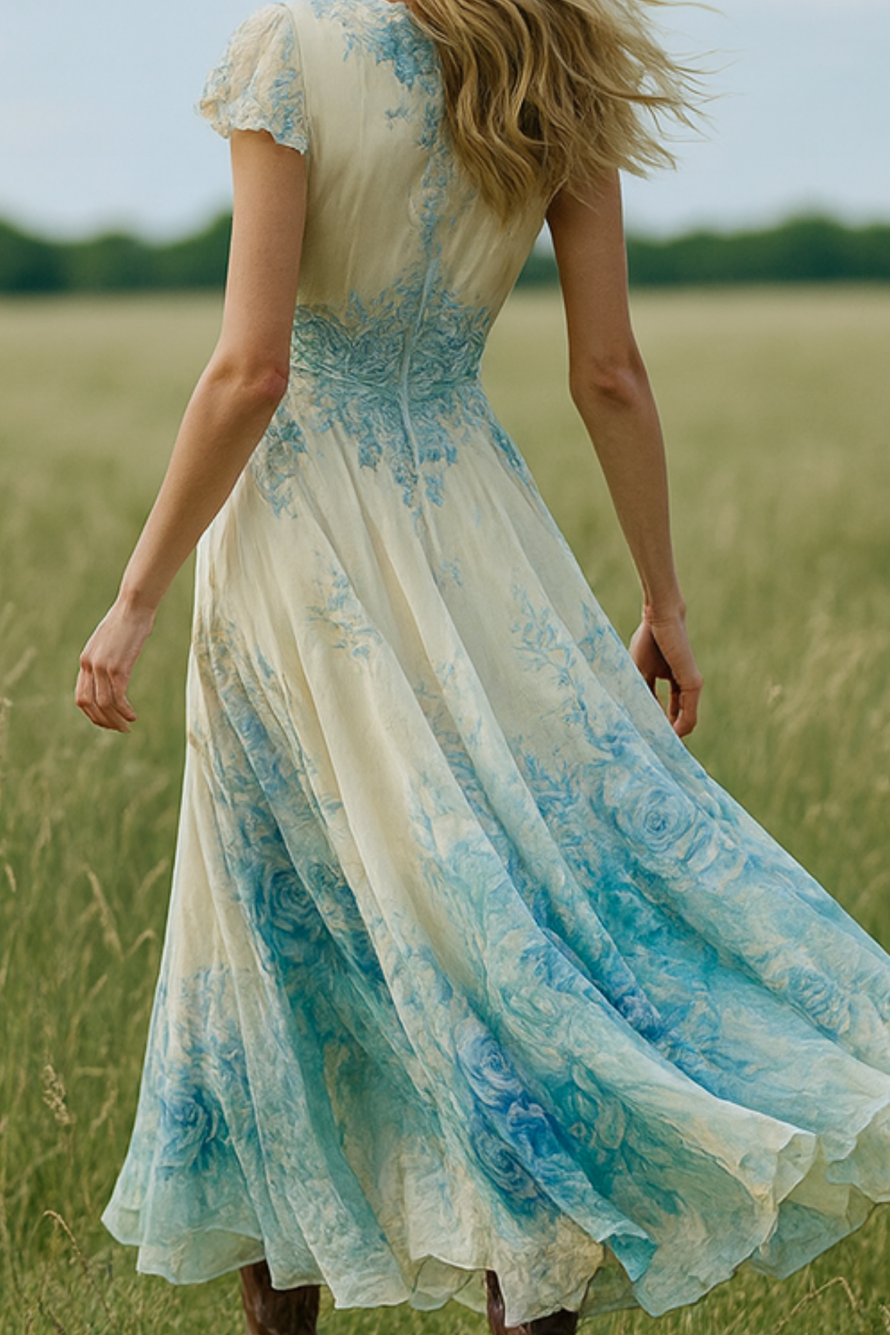 Celeste | Flowing Floral Dress