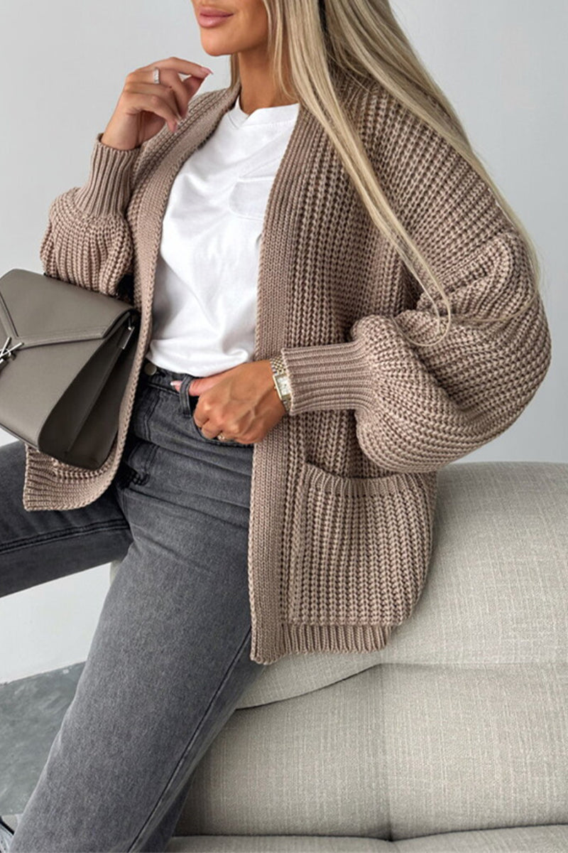 WW | Lässige Taschenwebung V-Ausschnitt Oberbekleidung - 5 Farben