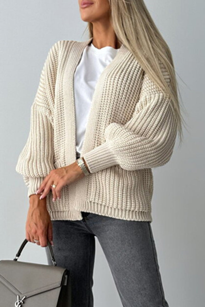 WW | Lässige Taschenwebung V-Ausschnitt Oberbekleidung - 5 Farben