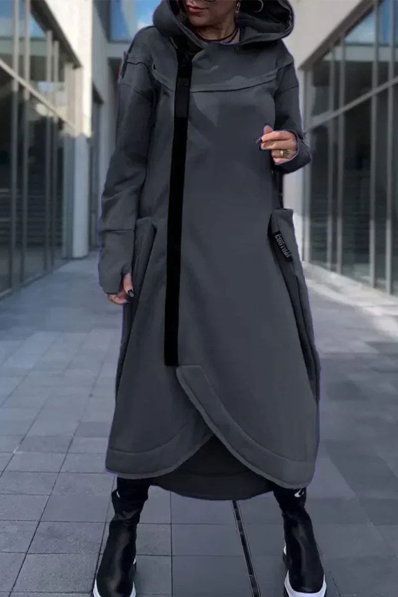 WW | Long Hoodie Dress with Modern Cut