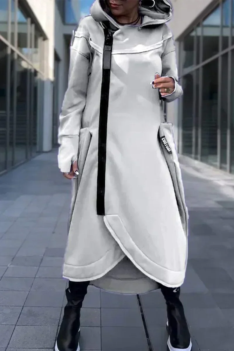 WW | Long Hoodie Dress with Modern Cut