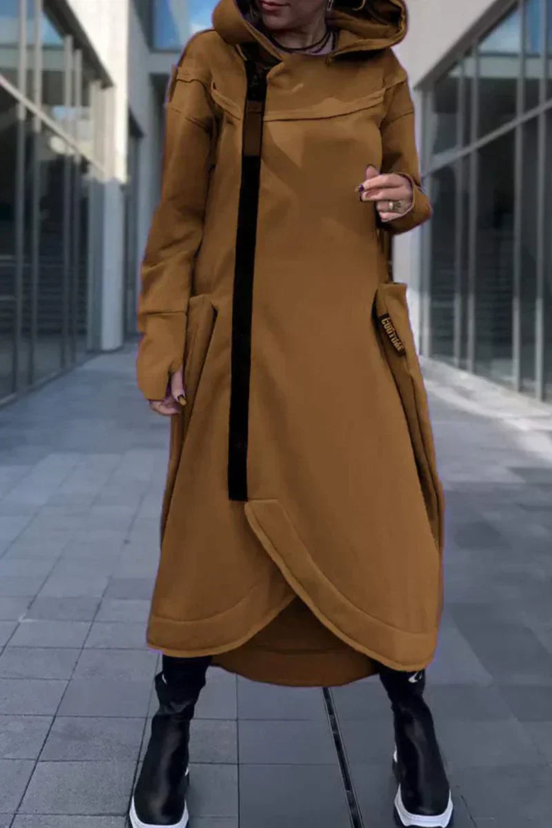 WW | Long Hoodie Dress with Modern Cut