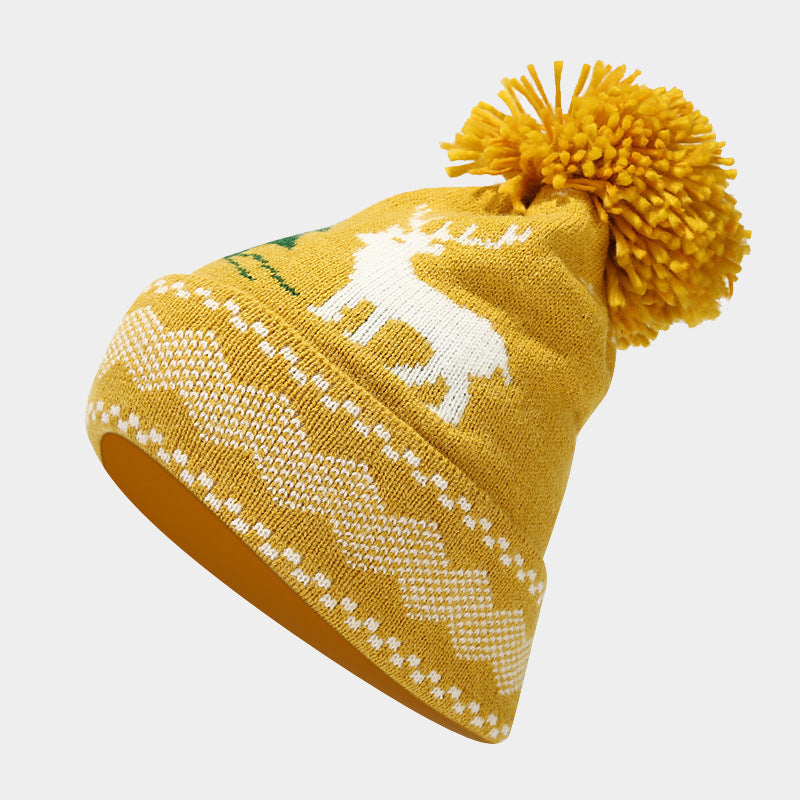 WW | Christmas Reindeer Pattern Hat Scarf Gloves Set (6 Colors)