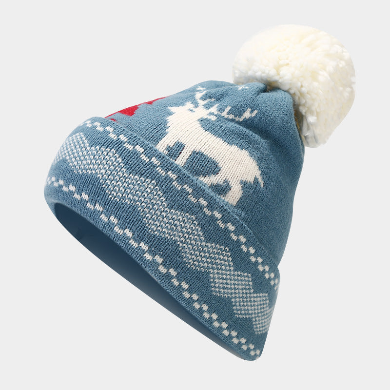 WW | Christmas Reindeer Pattern Hat Scarf Gloves Set (6 Colors)