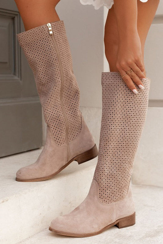 WW | Damenstiefel Mit Hohem Schaft - Mit Reißverschluss