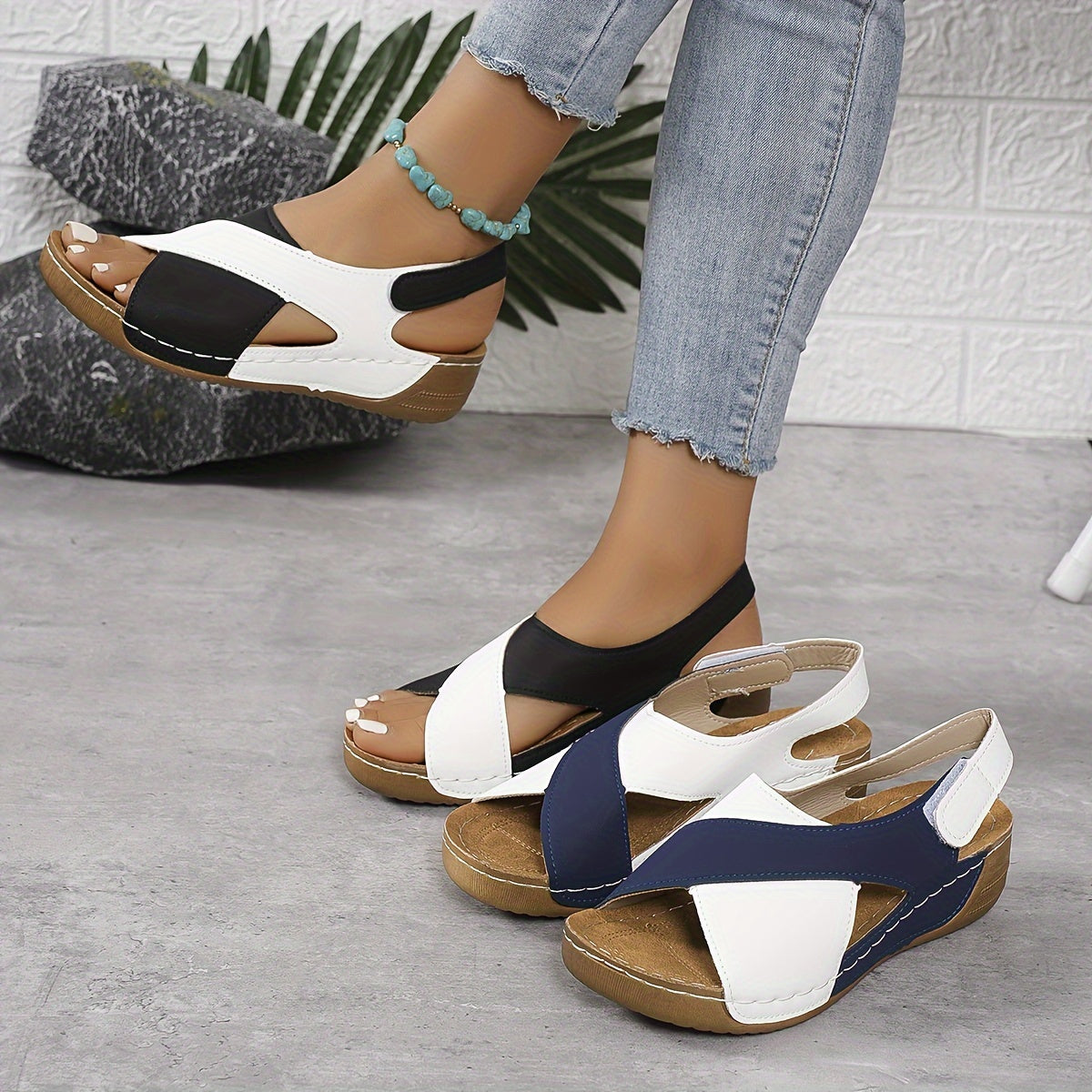 WW | Modern Color Block Sandals