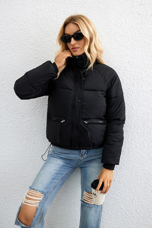 WW | Stand Collar Loose Puffer Jacket