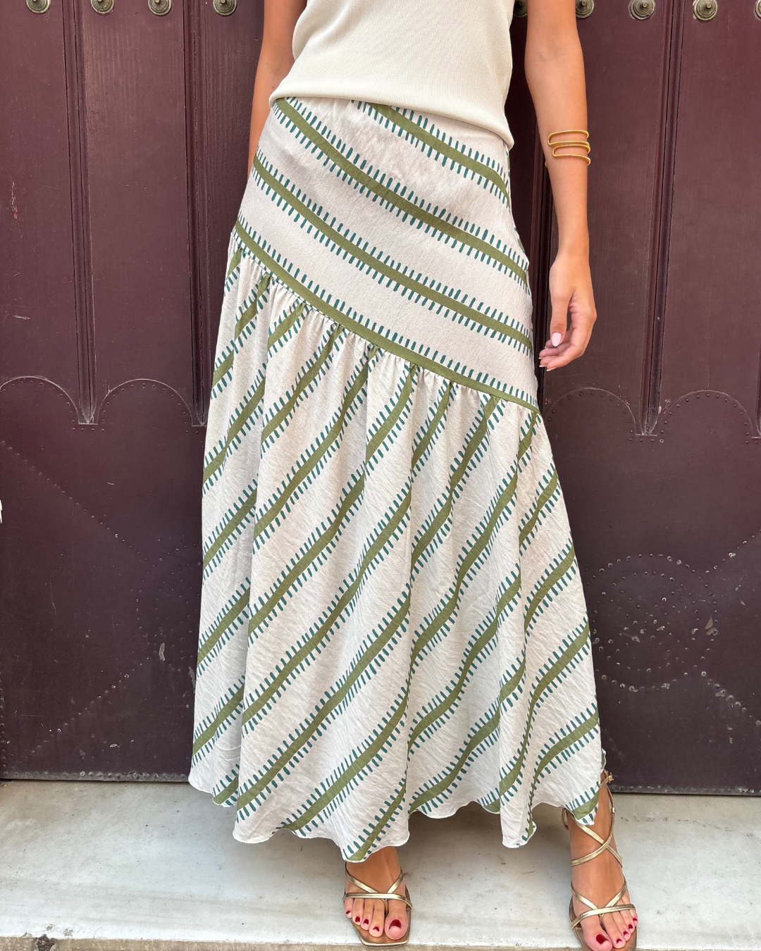 Gisela | Green Niza Skirt