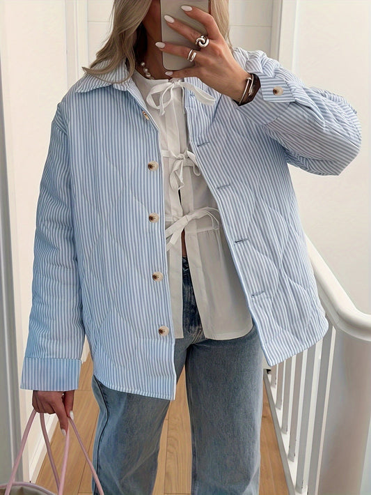 WW | Inspiriertes Button up Zwischenjacke Damen Wasserabweisend und Stilvoll Trendige Herbstmode