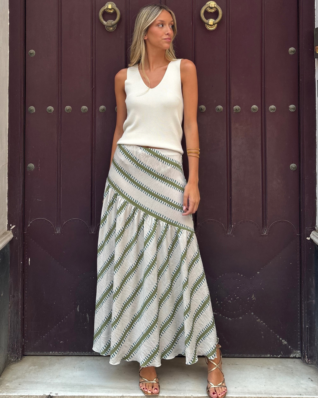 Gisela | Green Niza Skirt