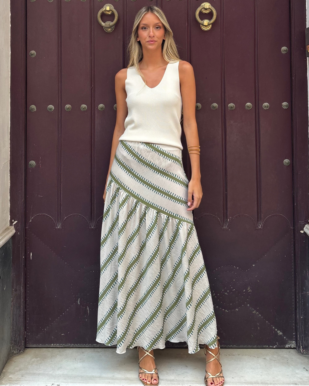 Gisela | Green Niza Skirt