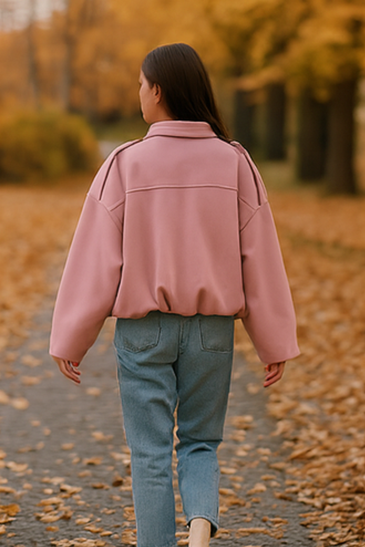 Nala Vintage Oversized Jacket - Pink