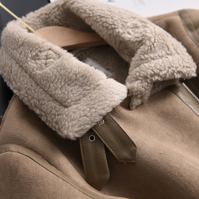 WW | Suede Winter Jacket Warm & Stylish
