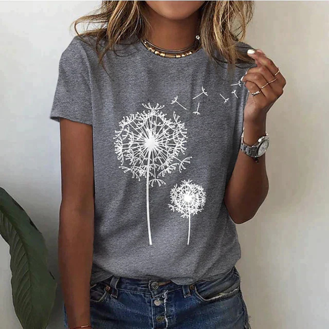 WW | T-Shirt Mit Kurzarm Bedruckt Lässig