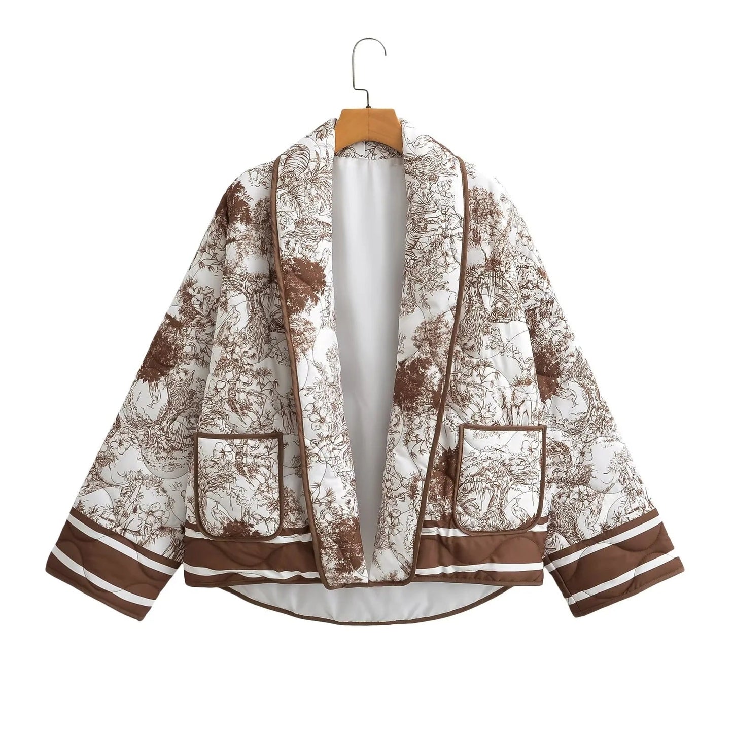 WW | Steppjacke - Künstlerisches Druckdesign - Leicht & Stilvoll - Lässige Schicht