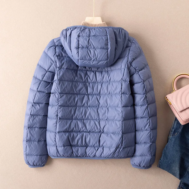 WW | Steppjacke Leicht mit Kapuze Warm Gefüttert Lässige Passform