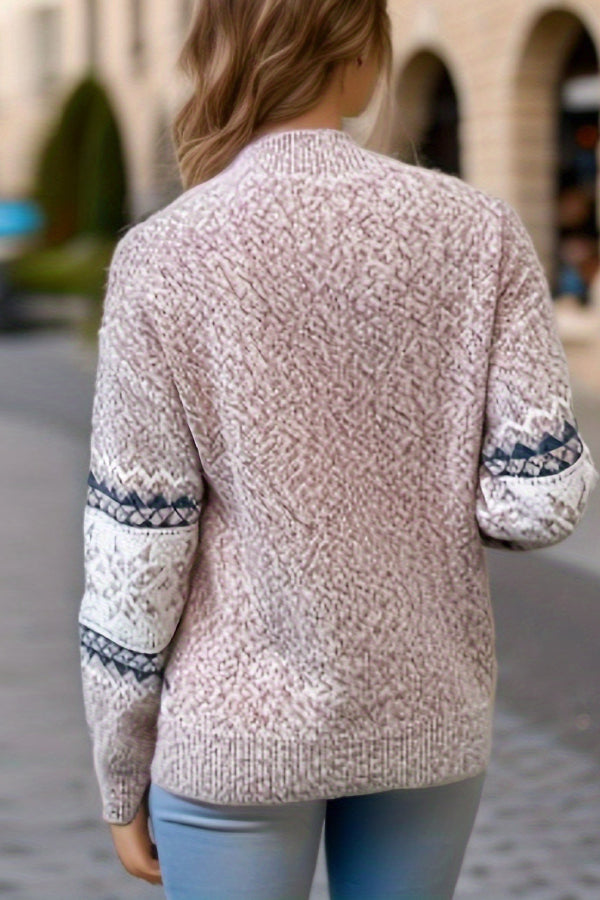 WW | Chic Christmas Turtleneck with Snowflake Sweater