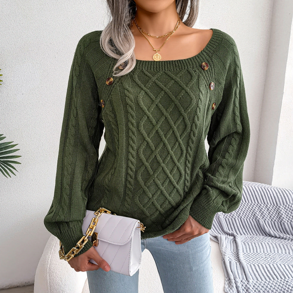 Modia™ - Fashionable Pullover with Square Neckline