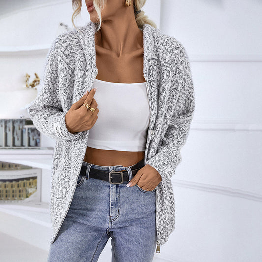 WW | Strickpullover mit Kapuze