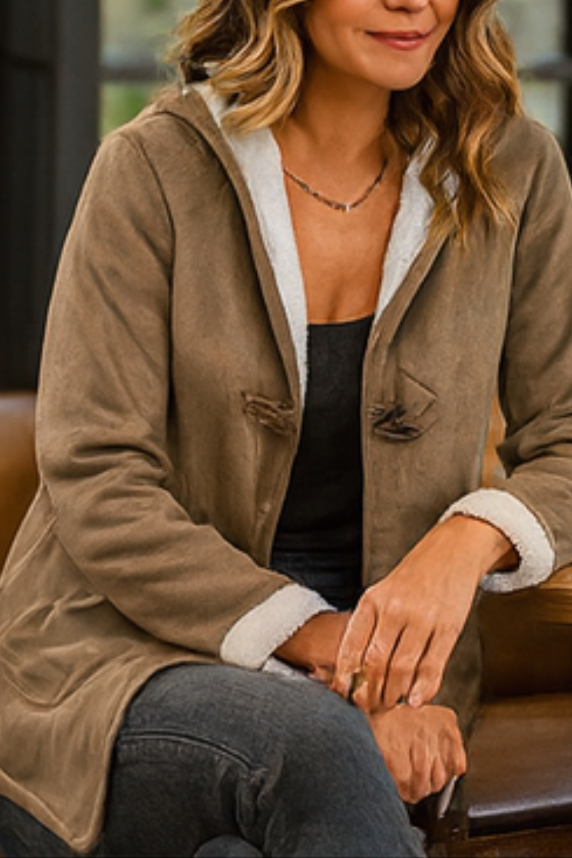 Serena Classic Fleece Jacket - Khaki