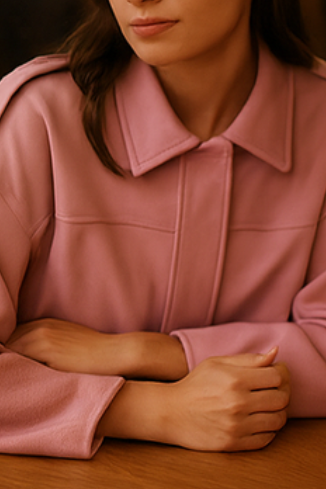Nala Vintage Oversized Jacket - Pink