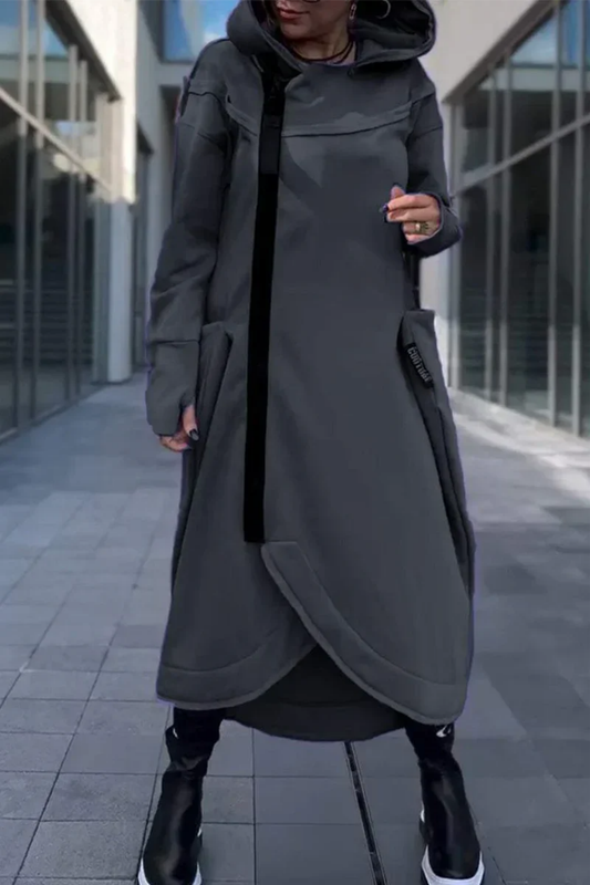 Nana Hoodie mit Reißverschluss - Grau