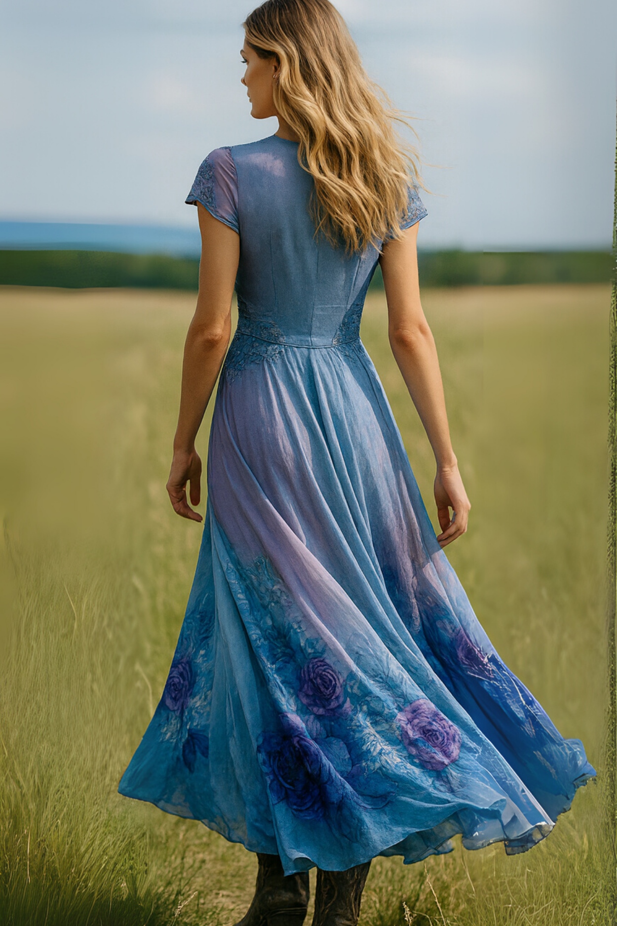 Celeste | Flowing Floral Dress