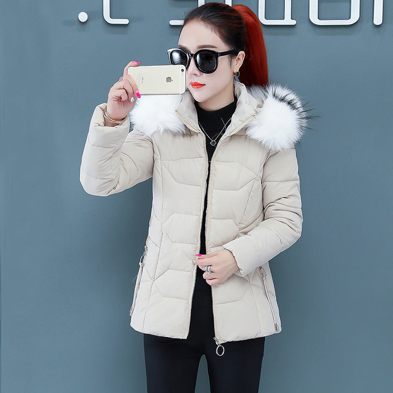 WW | Stilvolle Winterjacke damen mit Fellkragen