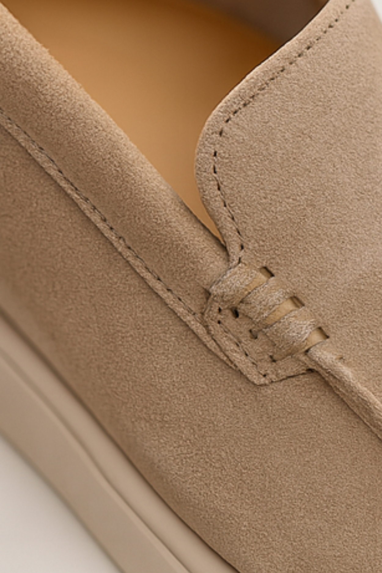 Chase Elegant Suede Loafers - Khaki