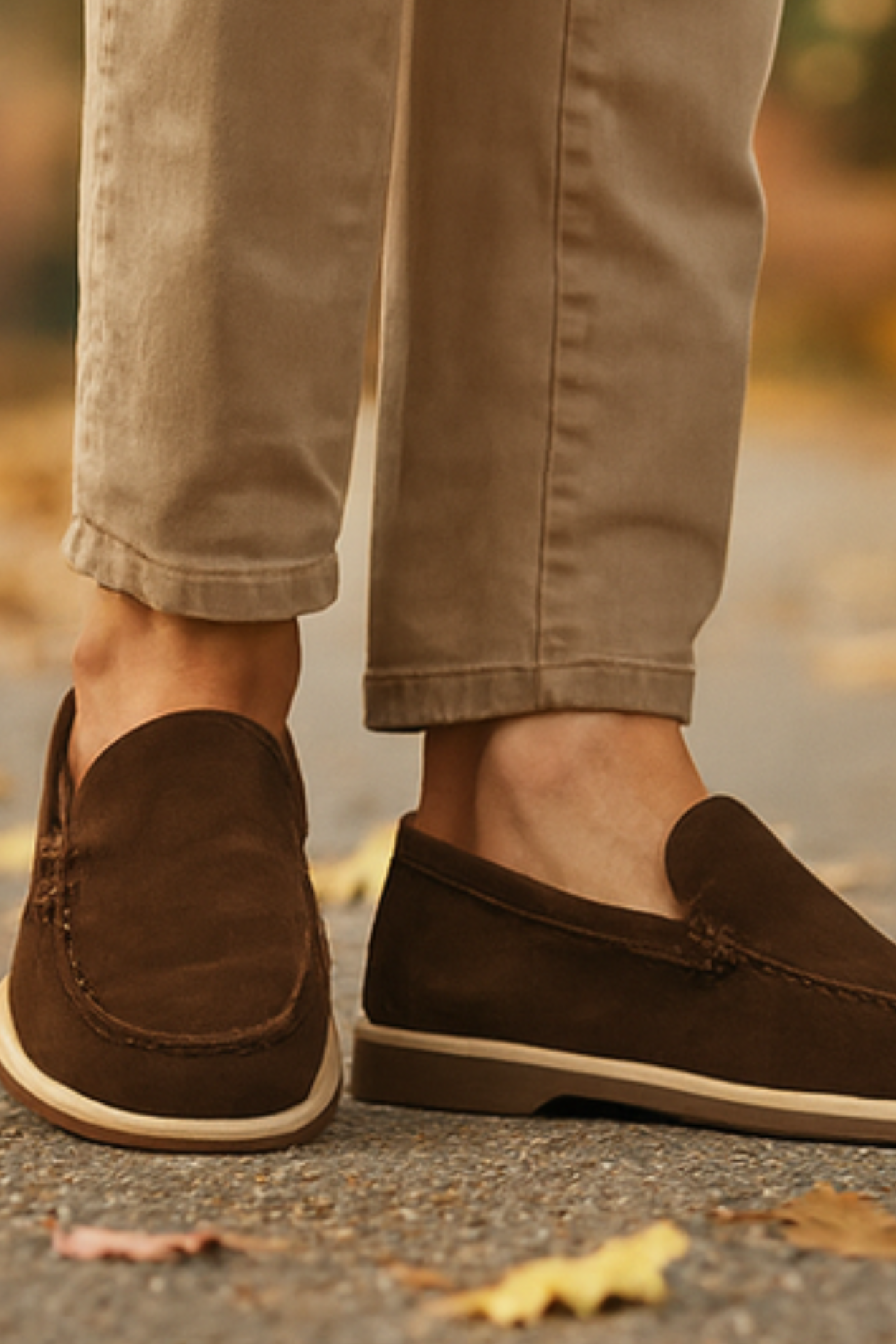 Chase Elegant Suede Loafers - Brown