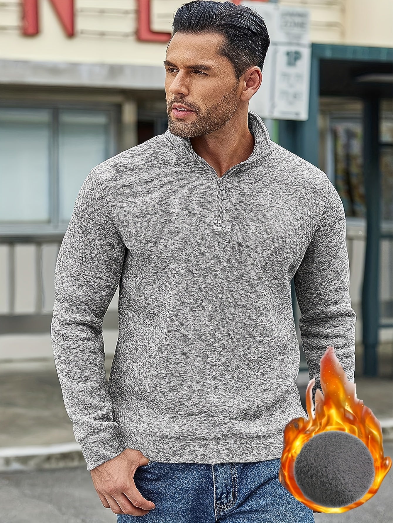 WW | Men's Casual Zip Pullover