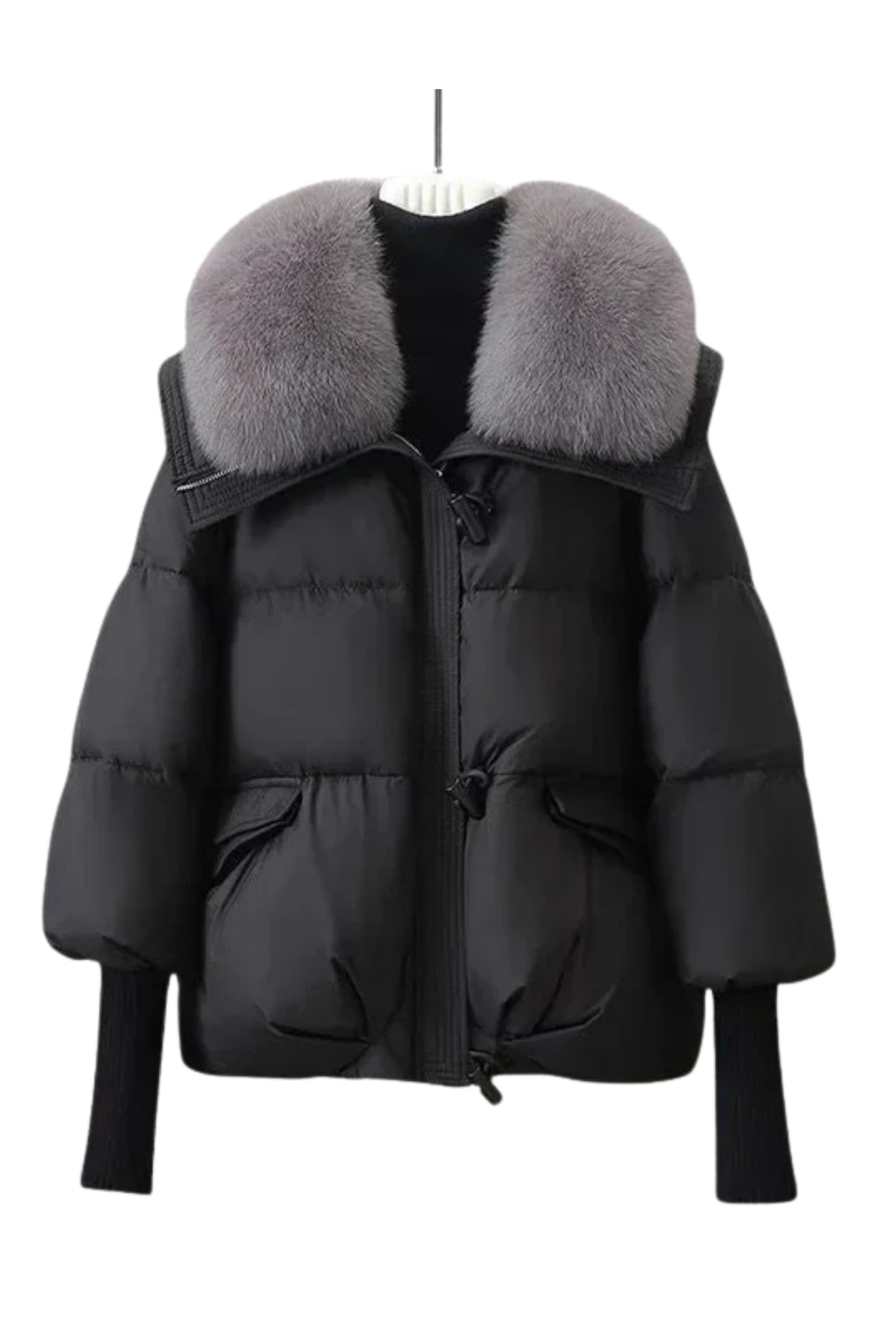 Indila | Jacket with fur collar