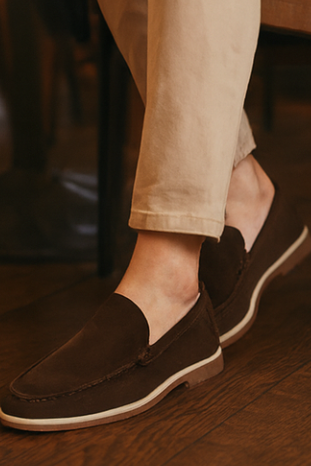 Chase Elegant Suede Loafers - Brown