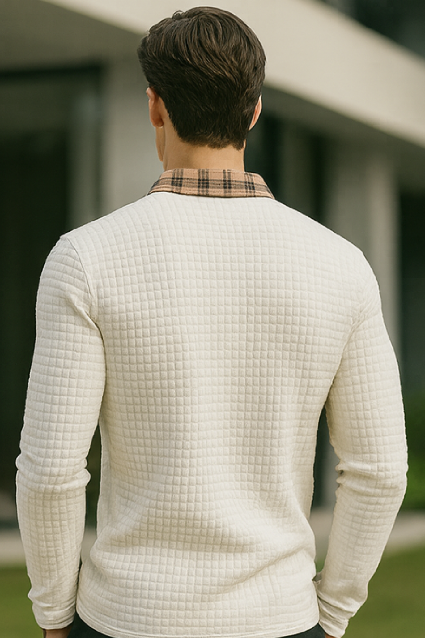 Joven | Diamond Pattern Polo Shirt