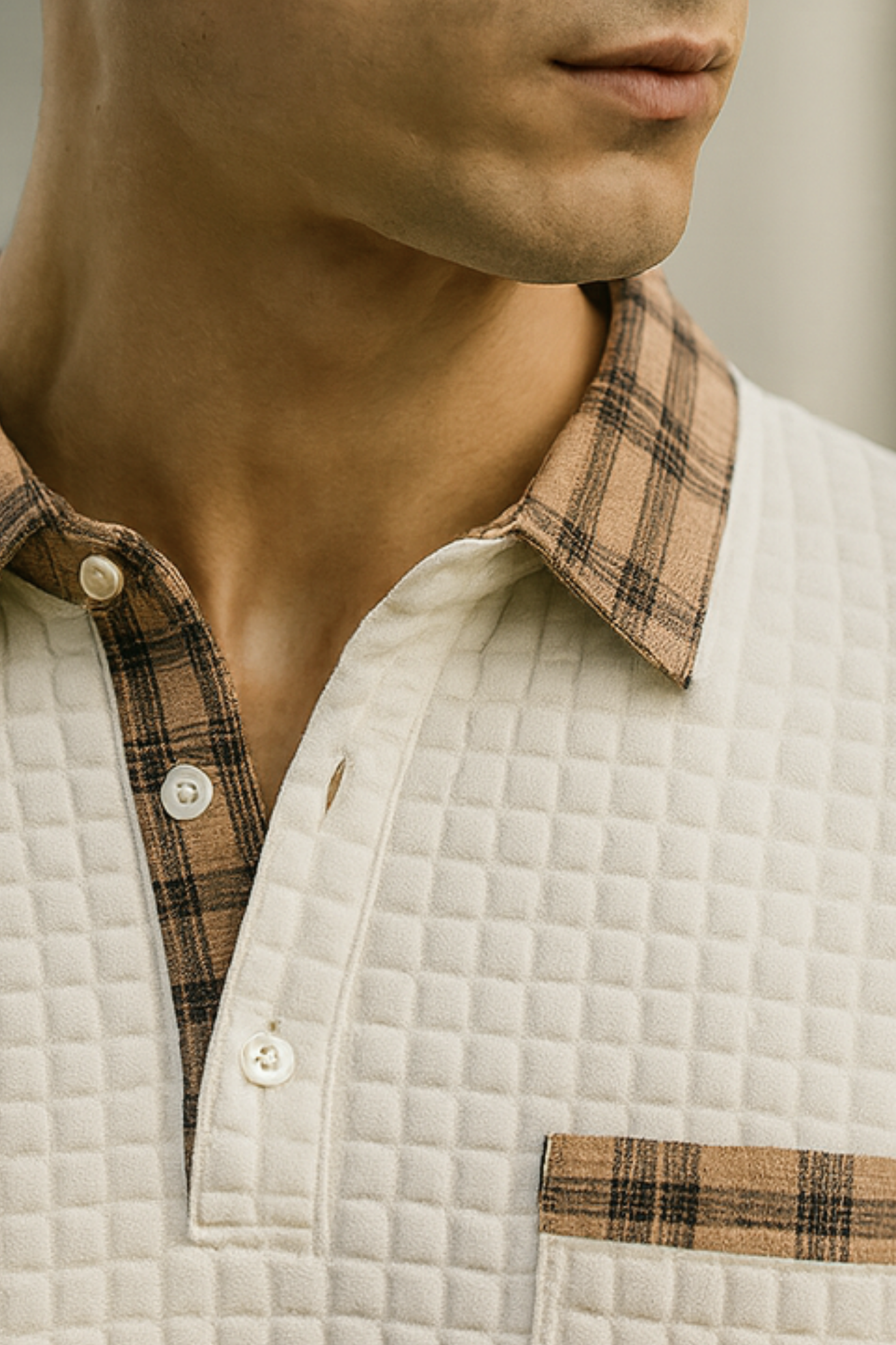 Joven | Diamond Pattern Polo Shirt