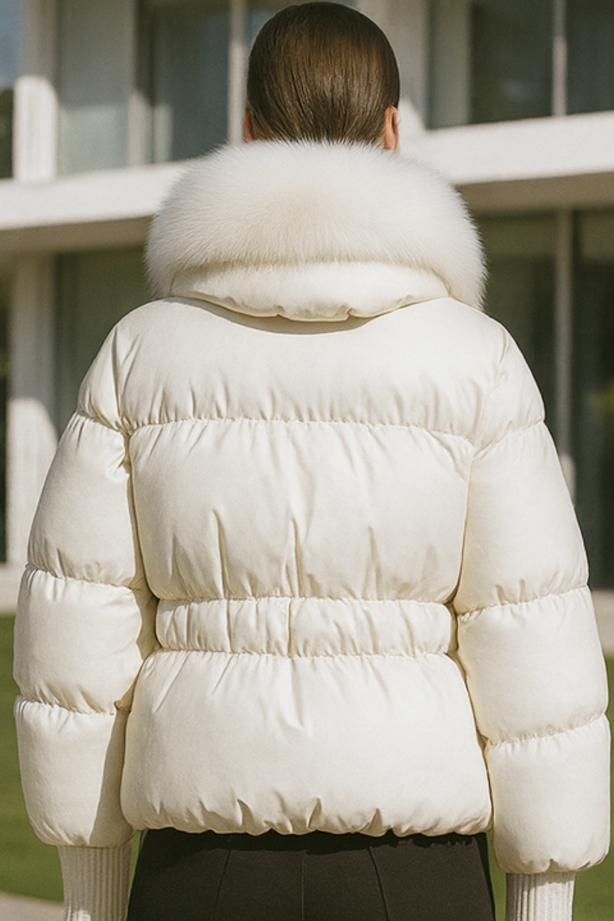Indila | Jacket with fur collar