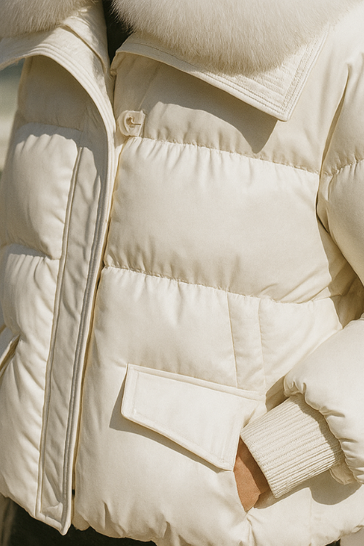 Indila | Jacket with fur collar