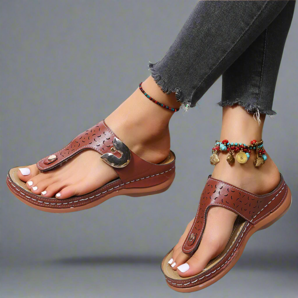 Cameron - Toe Post Sandals with Buckle