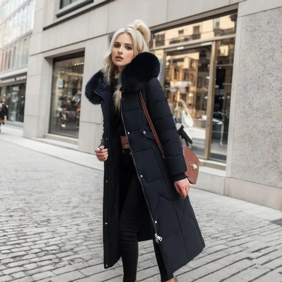 WW | Verlängerter warmer Wintermantel