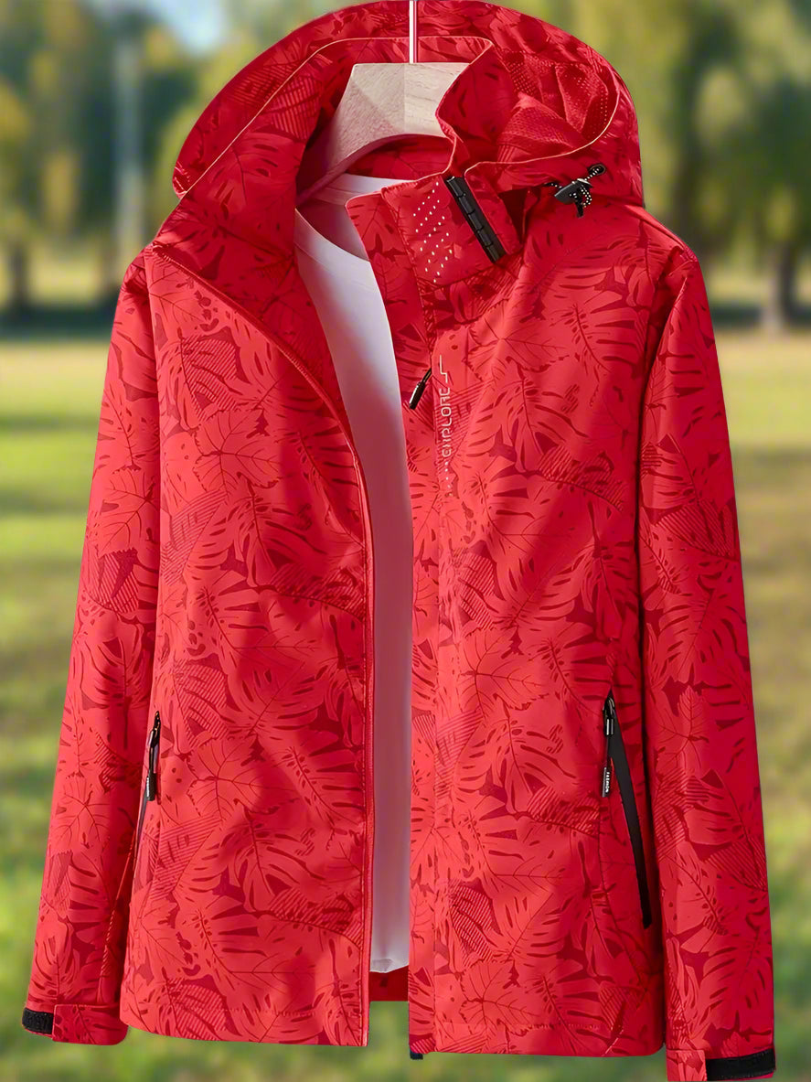 WW | Waterproof Rain Jacket with Hood and Zipper Pockets