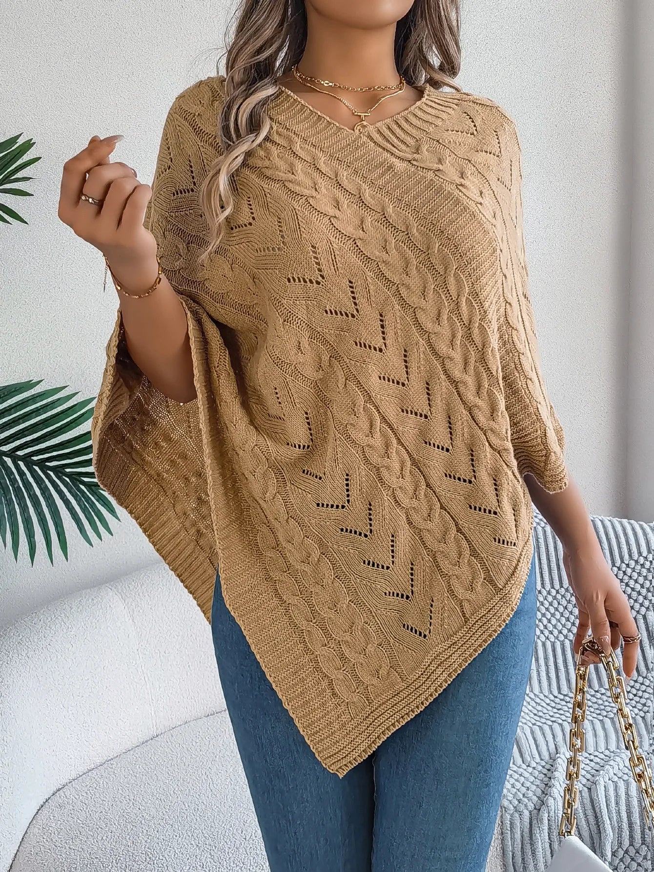 WW | Strickpullover Poncho