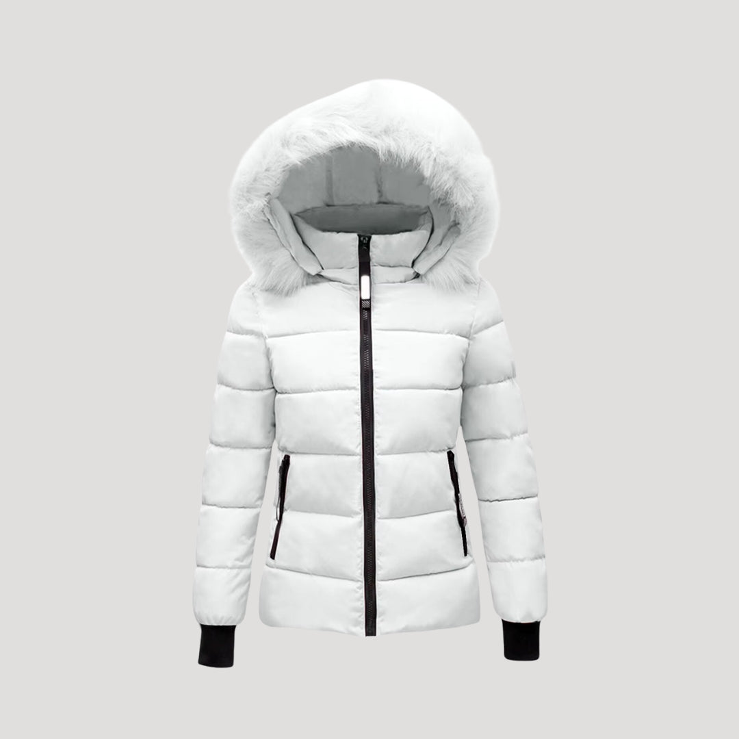 WW | Women's Puffer Jacket with Fur Hood & Padded Jacket