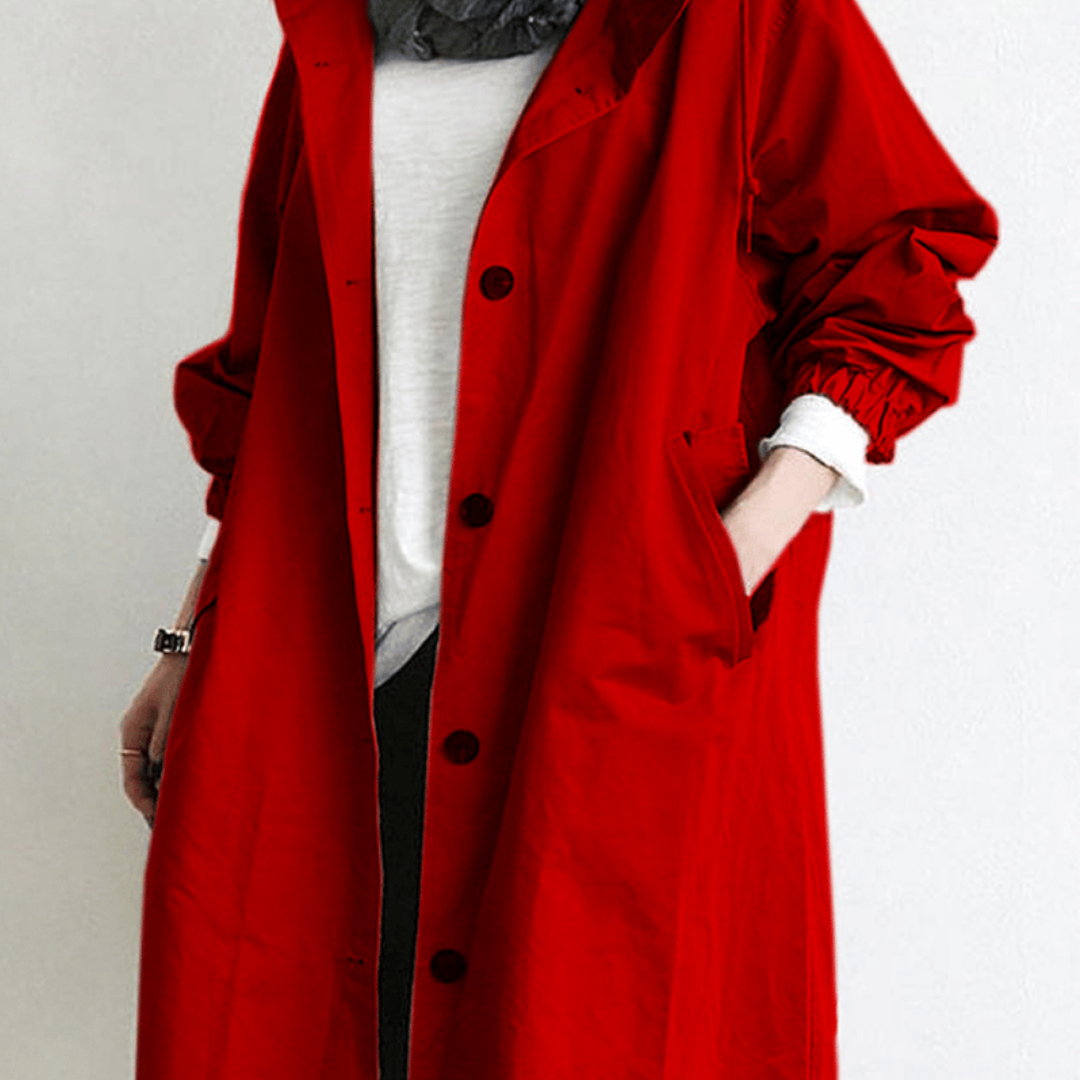 WW | Button-Up Windbreaker - Leichter Übergrößen-Mantel - Lässige Übergangsoberbekleidung