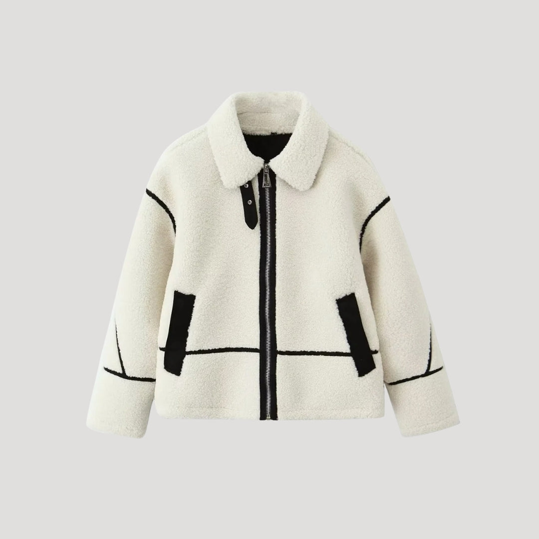WW | Damen Fleece Jacke Cozy Teddy Borg Stil