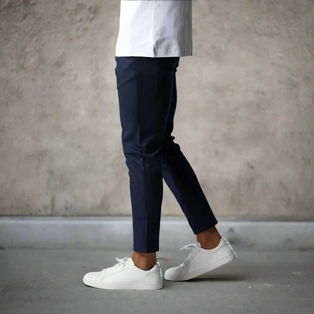 WW | Slim Fit Chinos Baumwoll Stretch Knöchellang Bequem Und Vielseitig