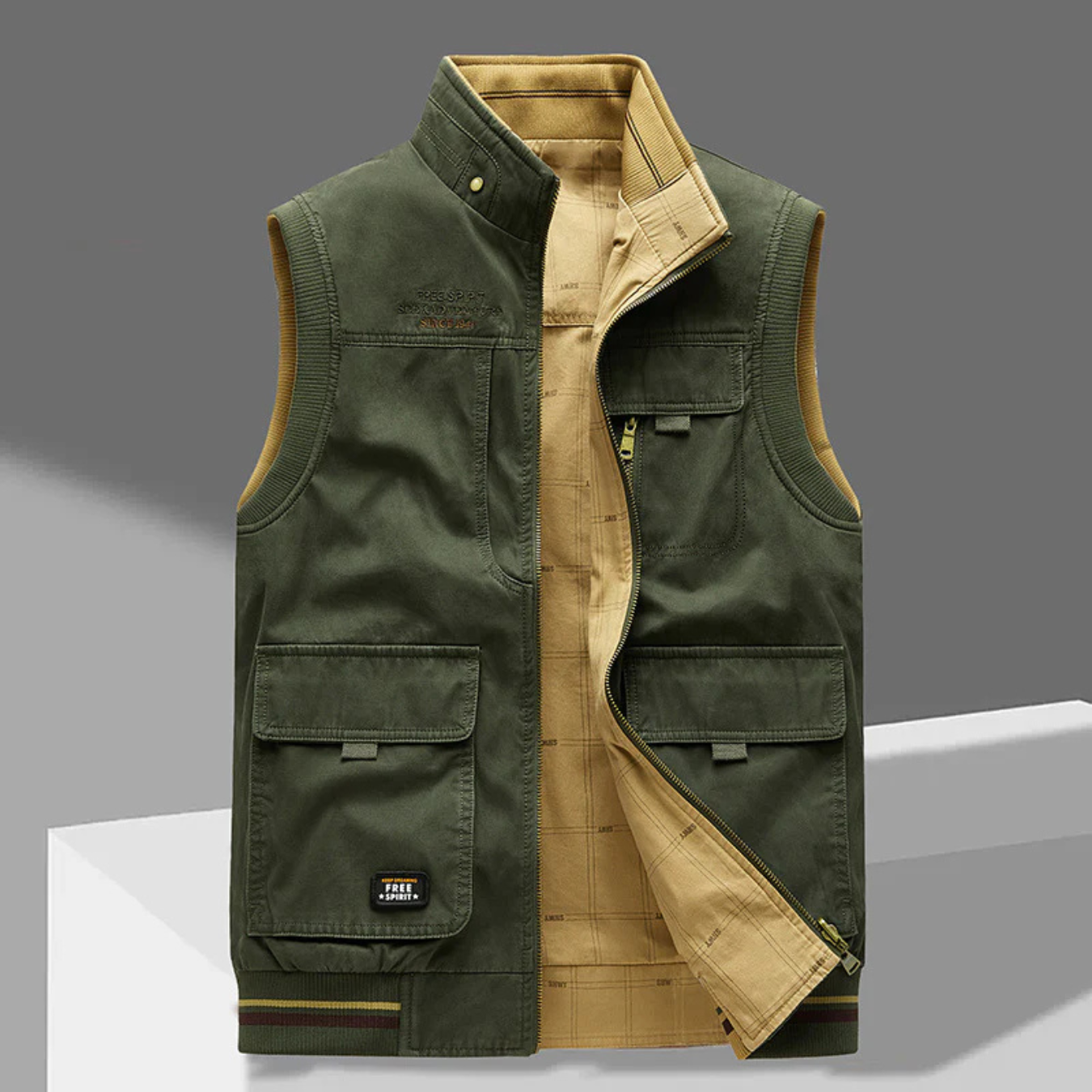 Martin Luxury Bodywarmer - Khaki Green