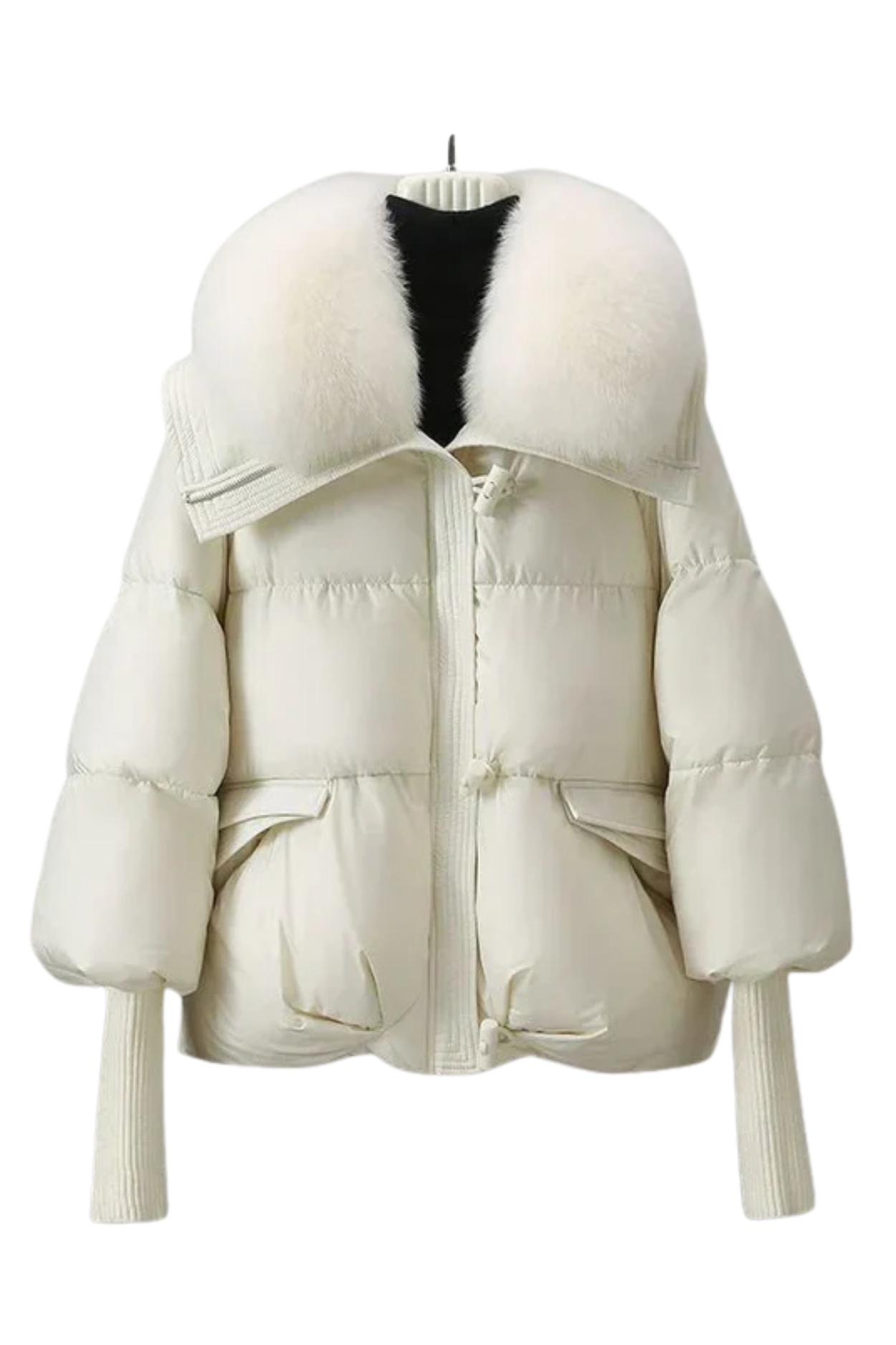 Indila | Jacket with fur collar