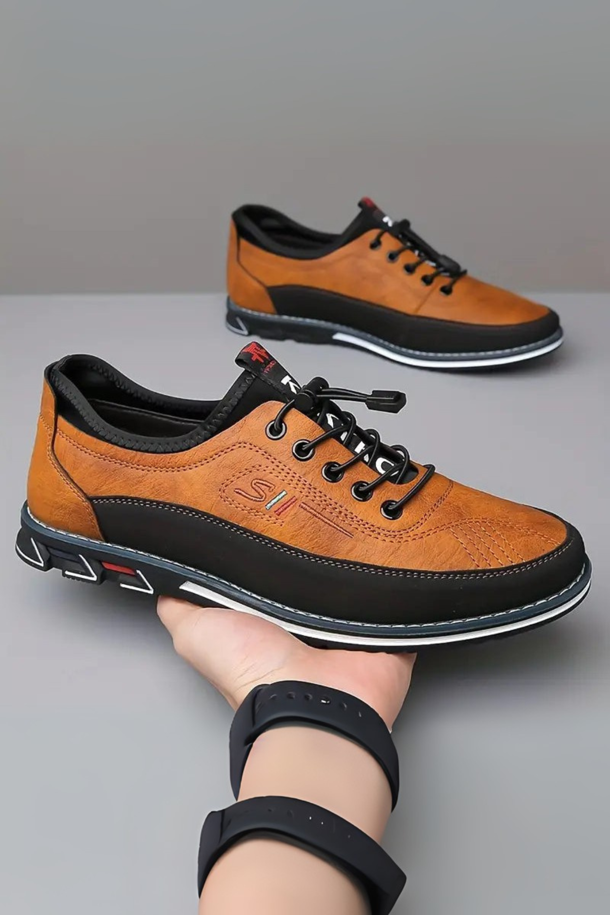Bertholdt Elegant Men's Shoe for Everyday Wear & Comfort - Caramel